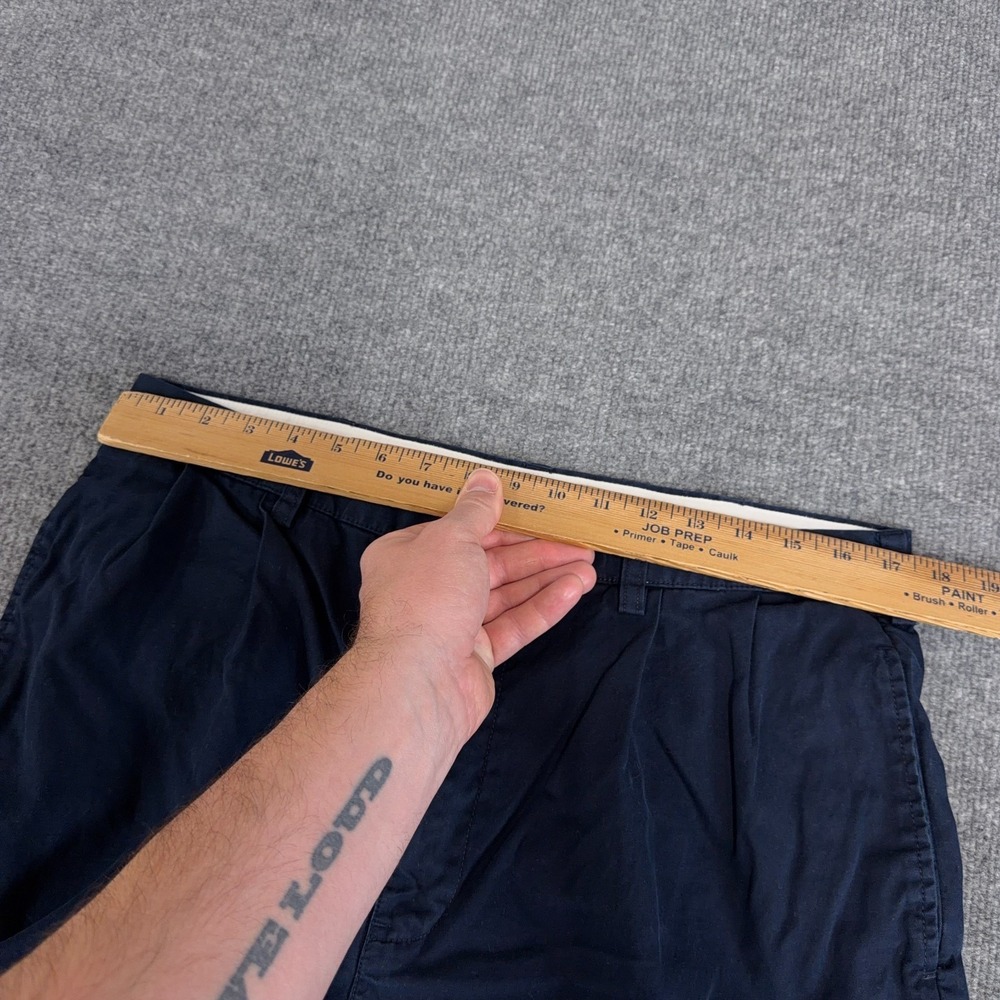 Vintage Polo Ralph Lauren Pants Mens 35x30 Navy Hammond Double Pleated Classic - Picture 9 of 12